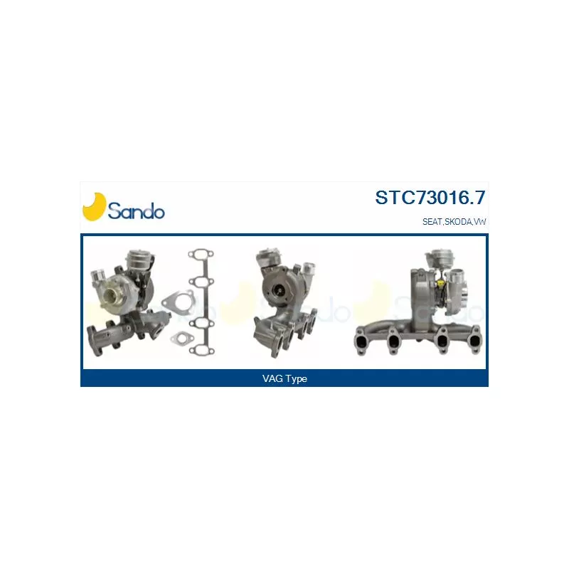 Turbocompresseur, suralimentation SANDO STC73016.7
