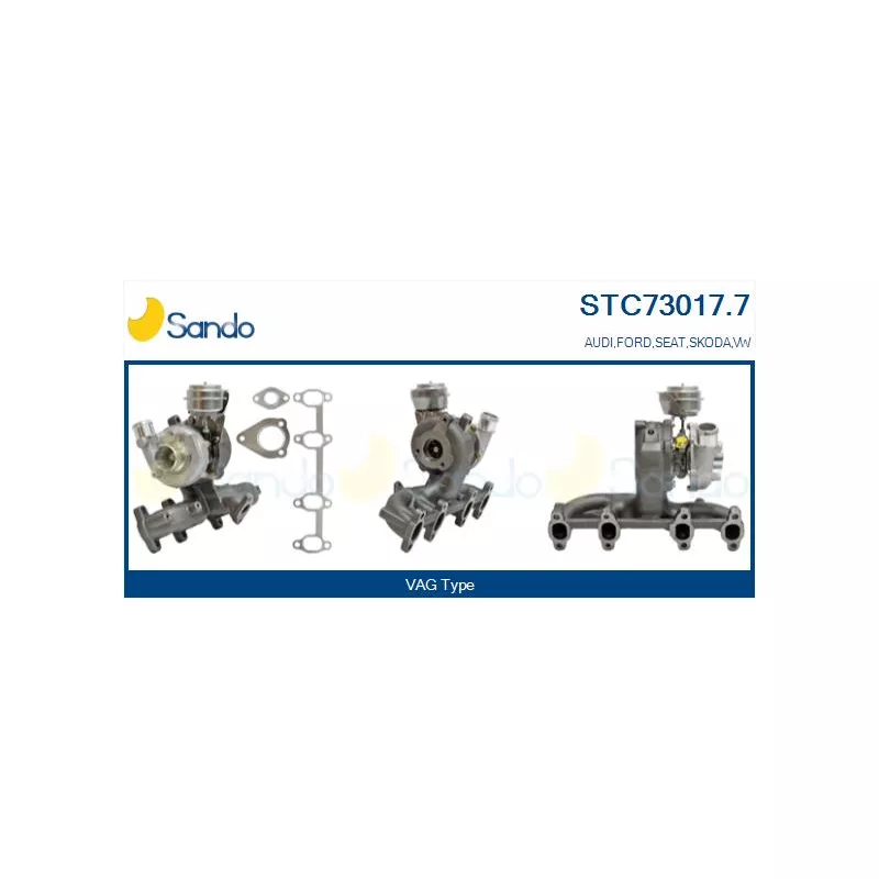 Turbocompresseur, suralimentation SANDO STC73017.7