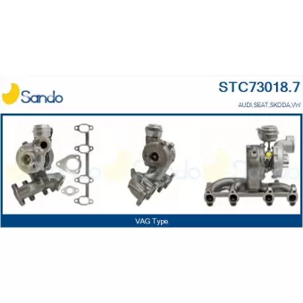 Turbocompresseur, suralimentation SANDO STC73018.7