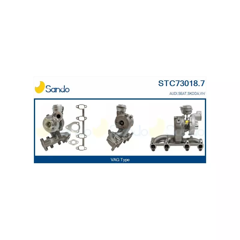 Turbocompresseur, suralimentation SANDO STC73018.7