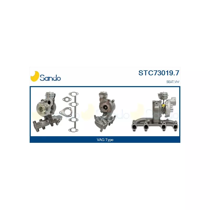 Turbocompresseur, suralimentation SANDO STC73019.7