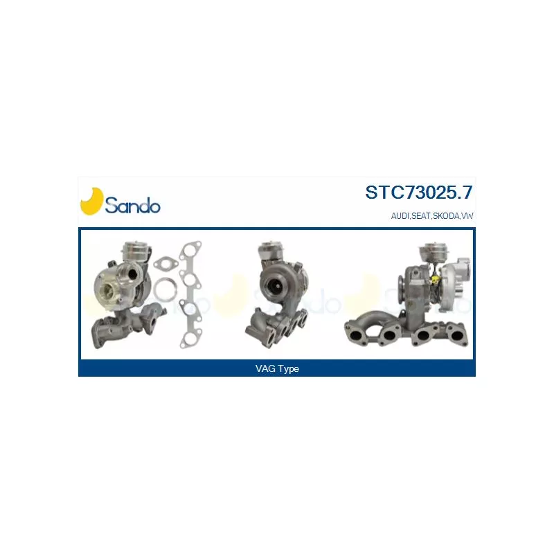 Turbocompresseur, suralimentation SANDO STC73025.7
