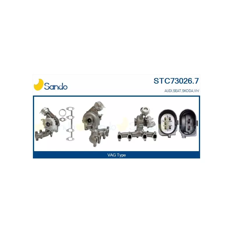 Turbocompresseur, suralimentation SANDO STC73026.7