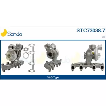 Turbocompresseur, suralimentation SANDO STC73038.7