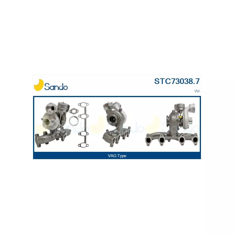 Turbocompresseur, suralimentation SANDO STC73038.7