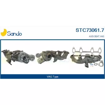 Turbocompresseur, suralimentation SANDO STC73061.7