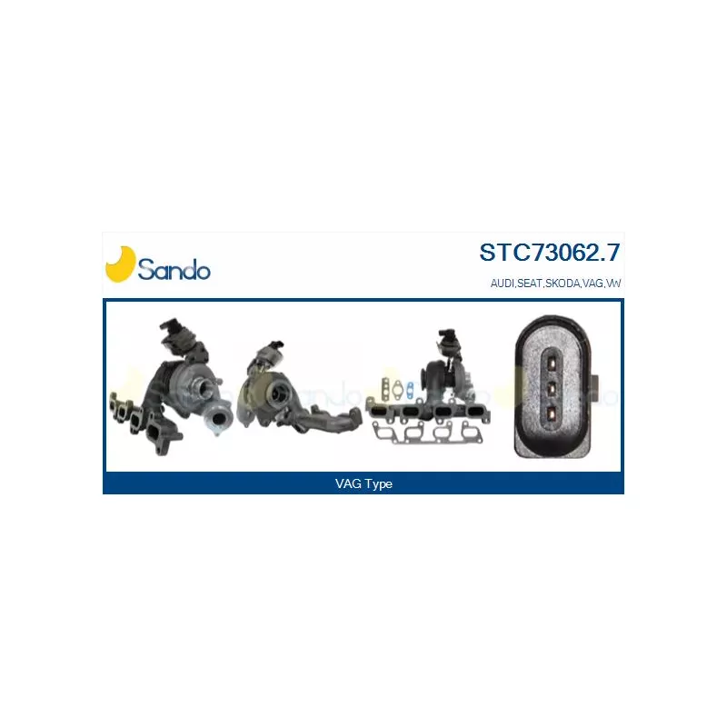 Turbocompresseur, suralimentation SANDO STC73062.7