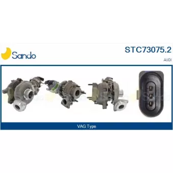 Turbocompresseur, suralimentation SANDO STC73075.2