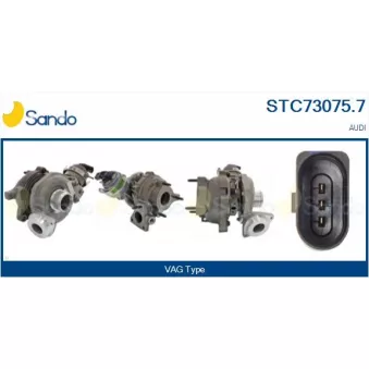 Turbocompresseur, suralimentation SANDO STC73075.7