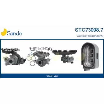 Turbocompresseur, suralimentation SANDO STC73098.7
