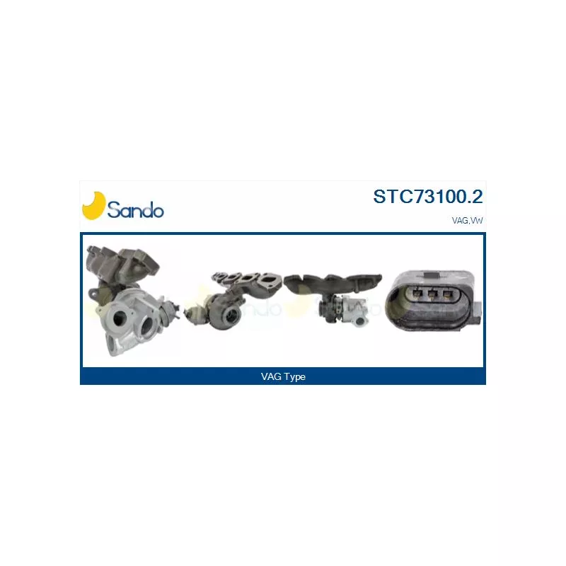 Turbocompresseur, suralimentation SANDO STC73100.2