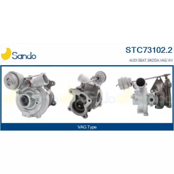Turbocompresseur, suralimentation SANDO STC73102.2