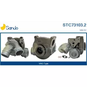 Turbocompresseur, suralimentation SANDO STC73103.2