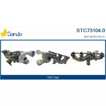Turbocompresseur, suralimentation SANDO STC73104.0