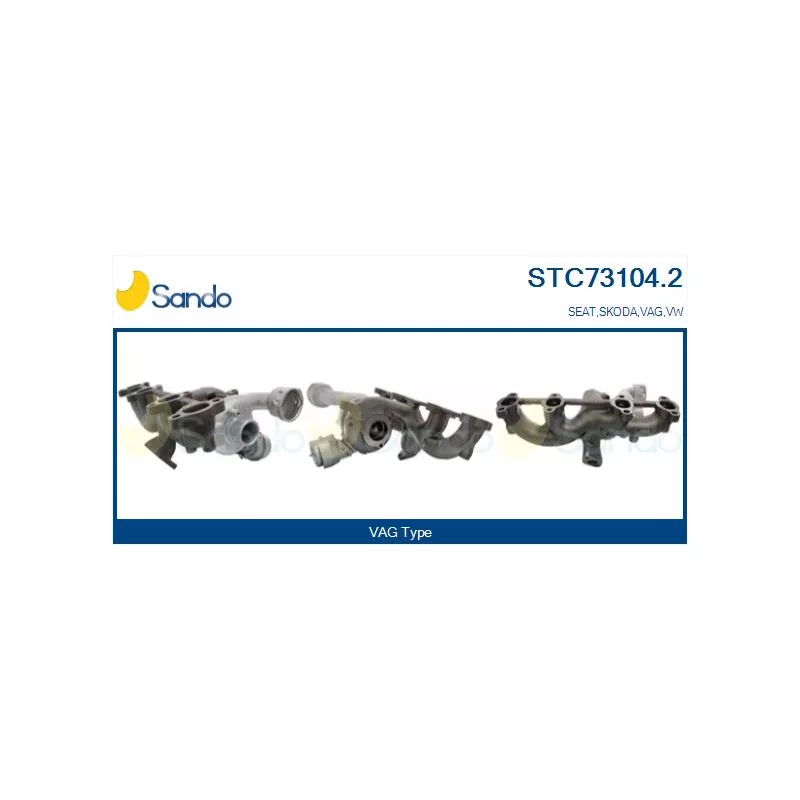 Turbocompresseur, suralimentation SANDO STC73104.2