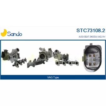 Turbocompresseur, suralimentation SANDO STC73108.2
