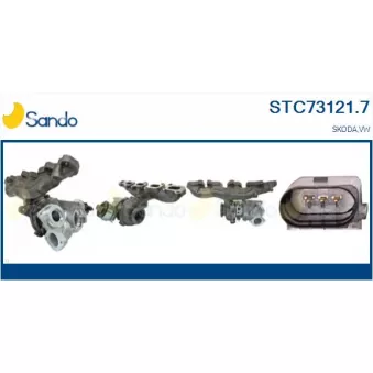 Turbocompresseur, suralimentation SANDO STC73121.7