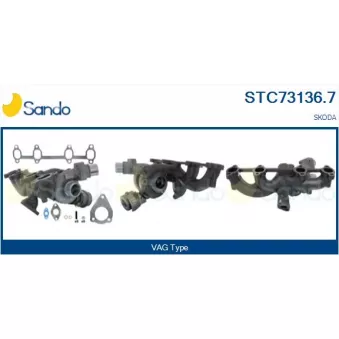 Turbocompresseur, suralimentation SANDO STC73136.7
