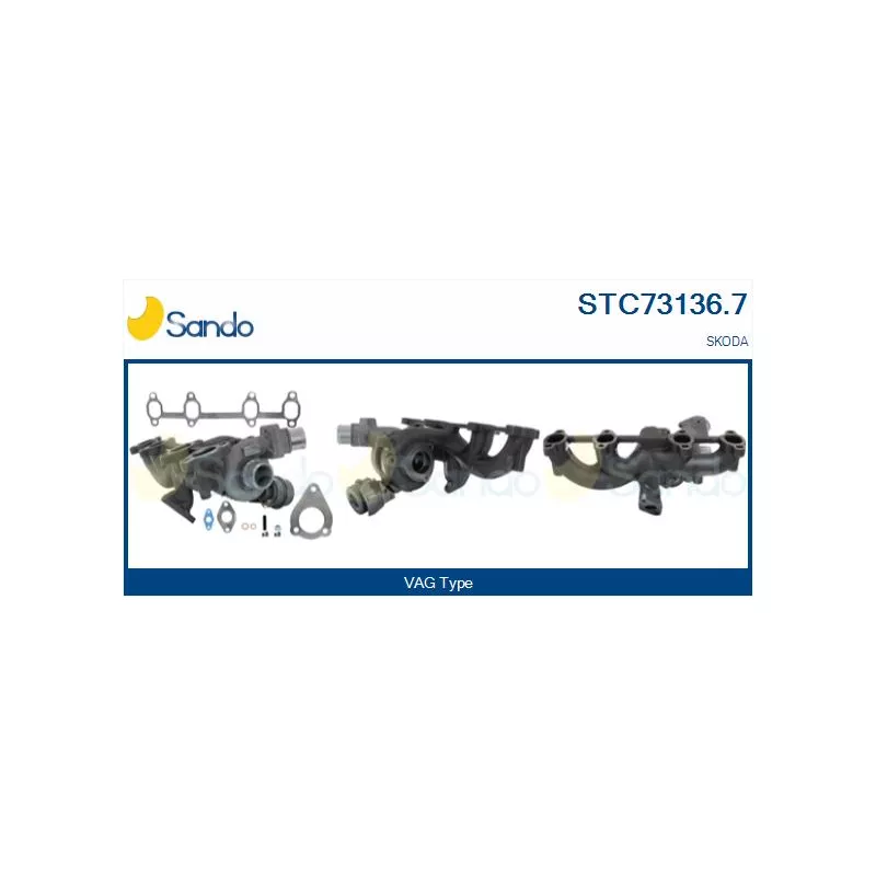 Turbocompresseur, suralimentation SANDO STC73136.7
