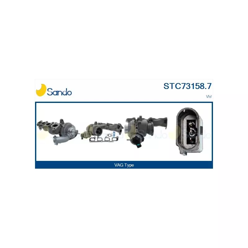 Turbocompresseur, suralimentation SANDO STC73158.7