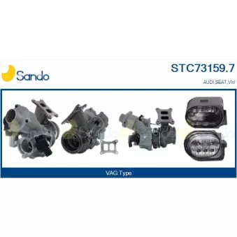 Turbocompresseur, suralimentation SANDO STC73159.7