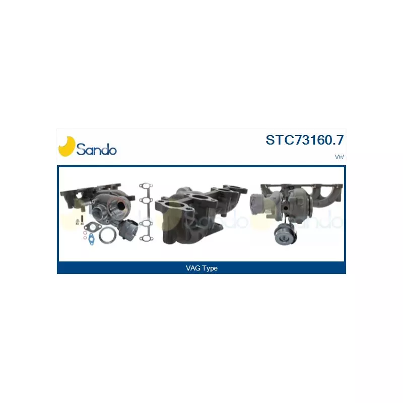 Turbocompresseur, suralimentation SANDO STC73160.7