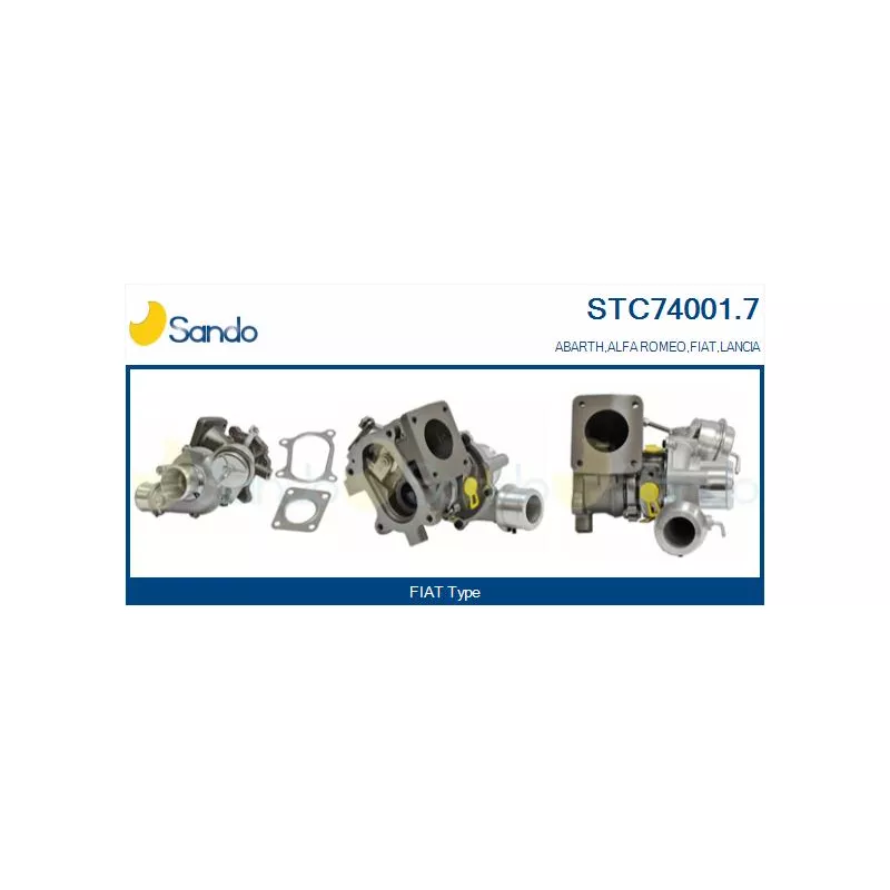 Turbocompresseur, suralimentation SANDO STC74001.7