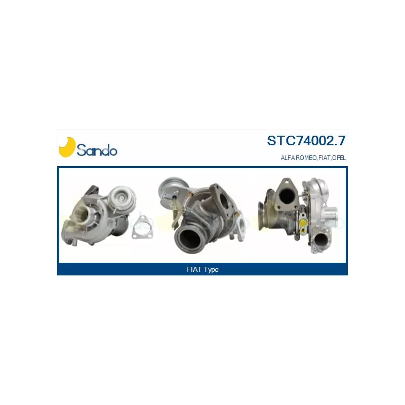 Turbocompresseur, suralimentation SANDO STC74002.7