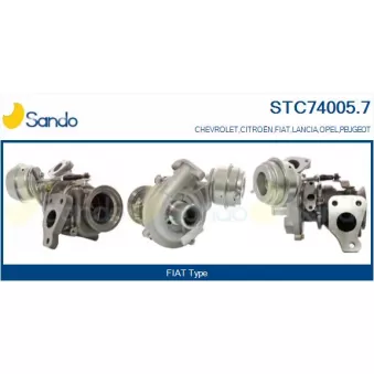 Turbocompresseur, suralimentation SANDO STC74005.7