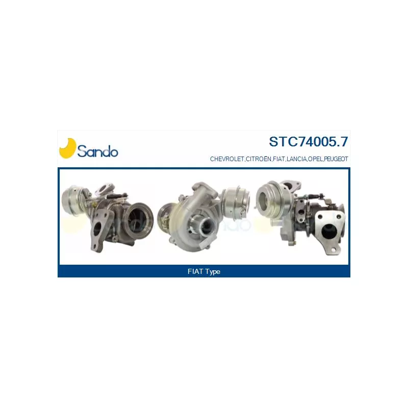 Turbocompresseur, suralimentation SANDO STC74005.7