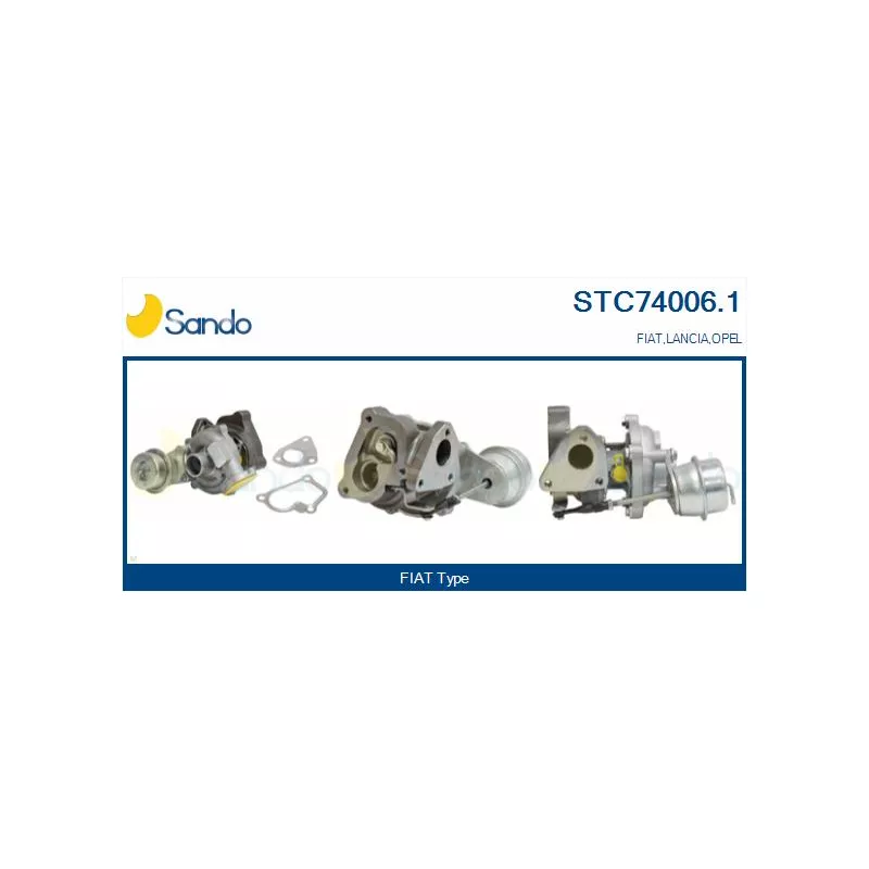 Turbocompresseur, suralimentation SANDO STC74006.1