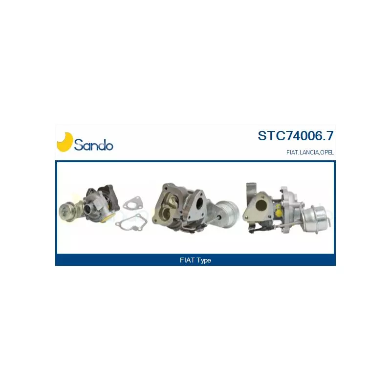 Turbocompresseur, suralimentation SANDO STC74006.7