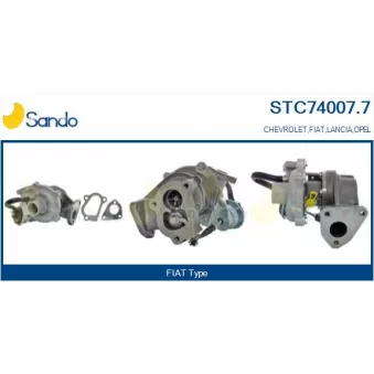 Turbocompresseur, suralimentation SANDO STC74007.7