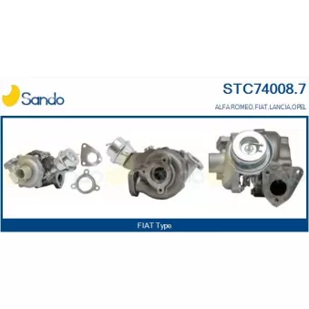 Turbocompresseur, suralimentation SANDO STC74008.7