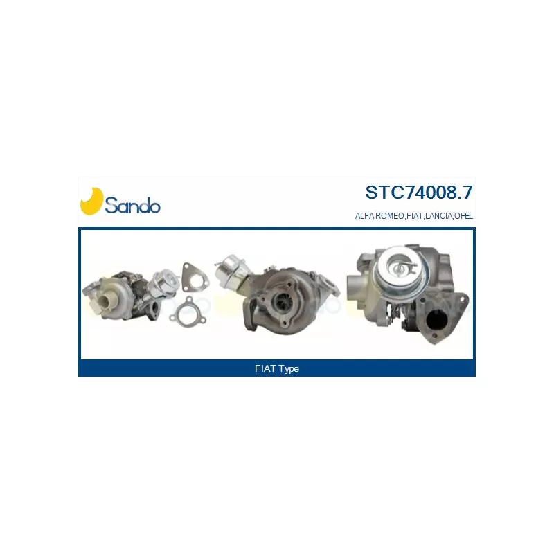 Turbocompresseur, suralimentation SANDO STC74008.7