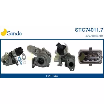 Turbocompresseur, suralimentation SANDO STC74011.7
