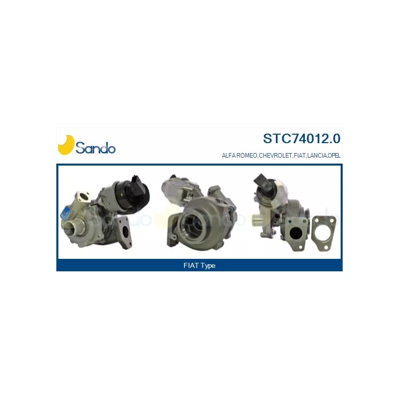 Turbocompresseur, suralimentation SANDO STC74012.0