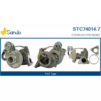 Turbocompresseur, suralimentation SANDO STC74014.7