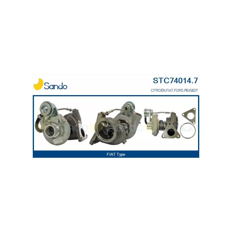 Turbocompresseur, suralimentation SANDO STC74014.7
