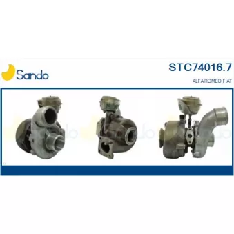 Turbocompresseur, suralimentation SANDO STC74016.7