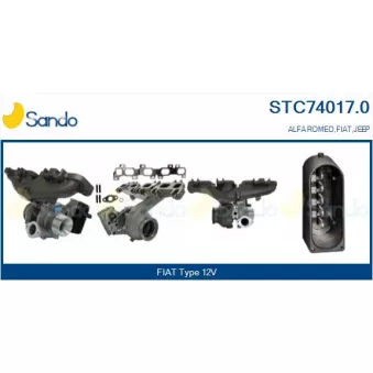 Turbocompresseur, suralimentation SANDO STC74017.0