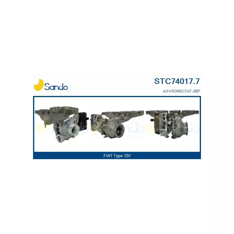 Turbocompresseur, suralimentation SANDO STC74017.7