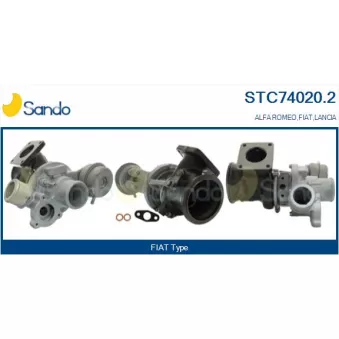 Turbocompresseur, suralimentation SANDO STC74020.2