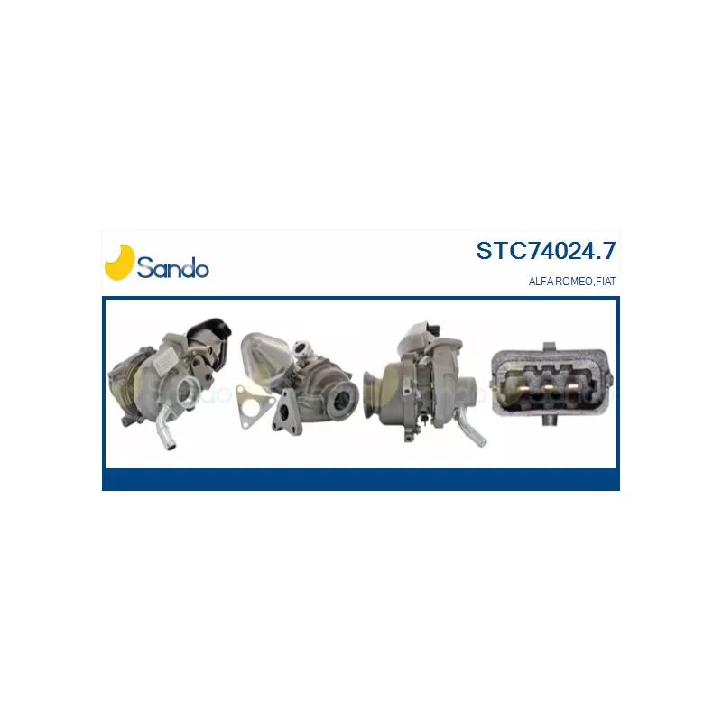 Turbocompresseur, suralimentation SANDO STC74024.7