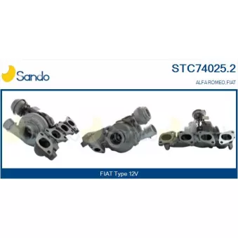 Turbocompresseur, suralimentation SANDO STC74025.2