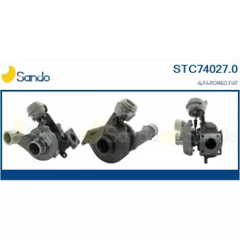Turbocompresseur, suralimentation SANDO STC74027.0