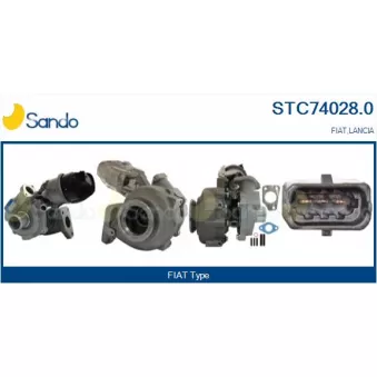 Turbocompresseur, suralimentation SANDO STC74028.0
