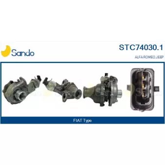 Turbocompresseur, suralimentation SANDO STC74030.1