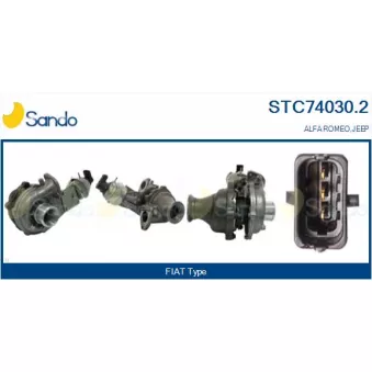 Turbocompresseur, suralimentation SANDO STC74030.2