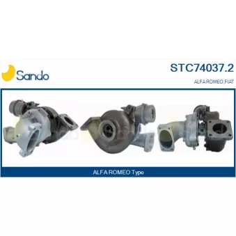 Turbocompresseur, suralimentation SANDO STC74037.2